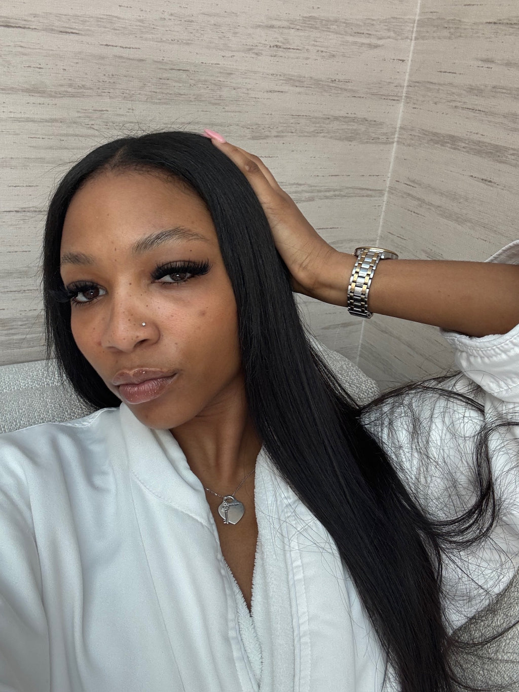 1B Natural Black Raw Virgin Weft Extensions