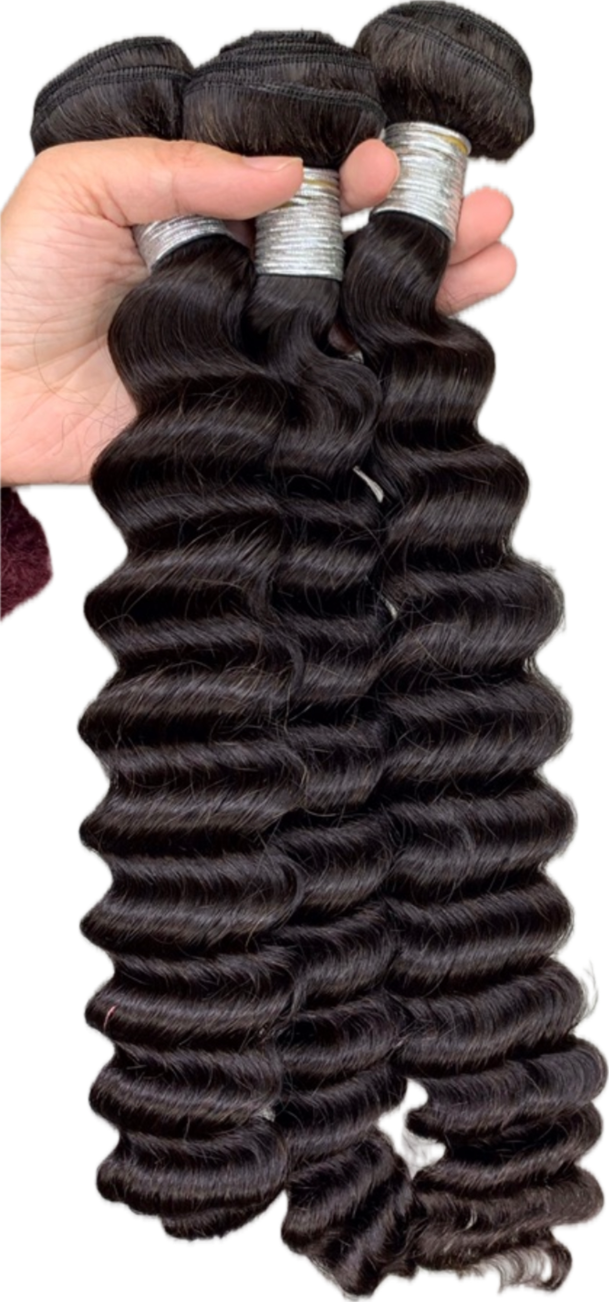 1B Natural Black Raw Virgin Weft Extensions