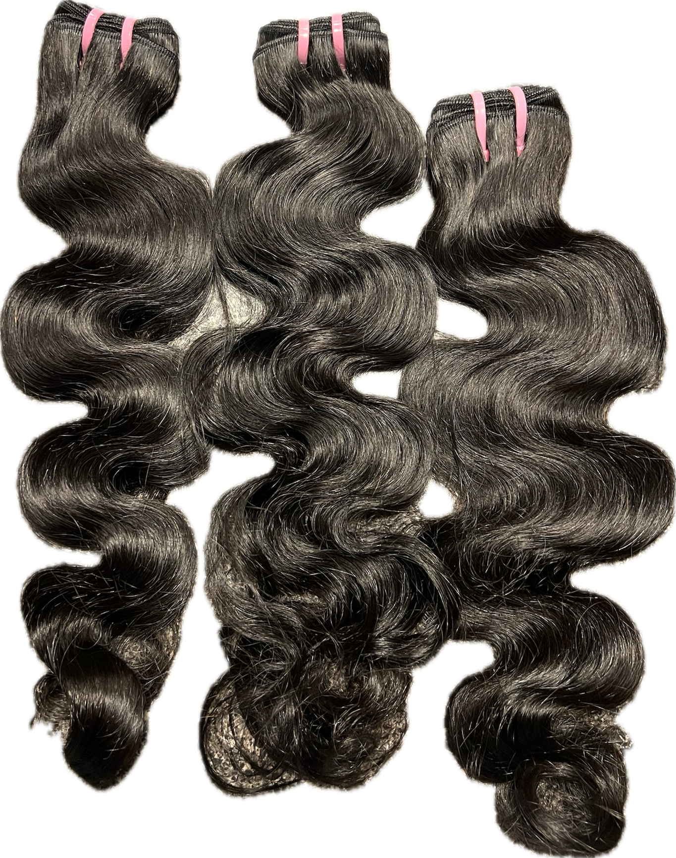 1B Natural Black Raw Virgin Weft Extensions