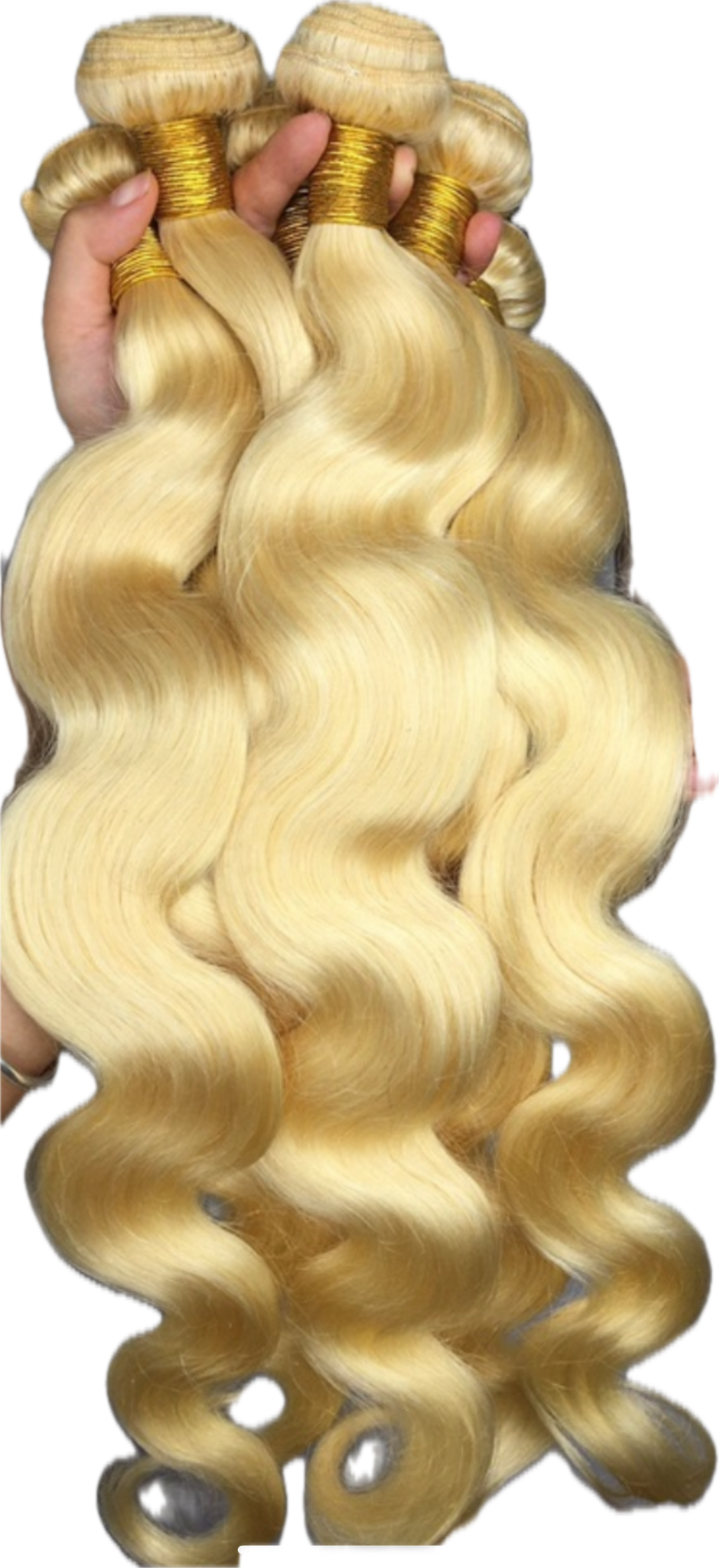 613 Blonde Raw Virgin Weft Extensions
